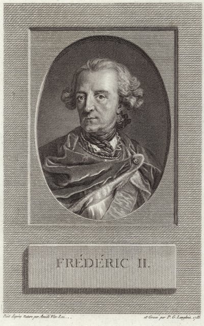 Re Federico II di Prussia da French School