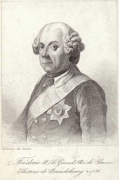 Re Federico II di Prussia da French School