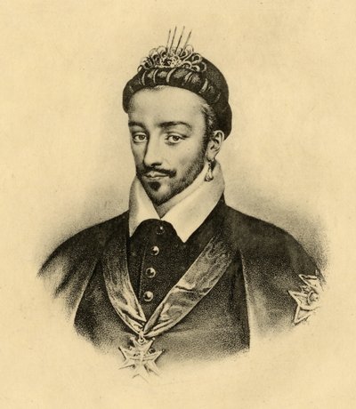 Re Enrico III (1551-89) di Francia da French School