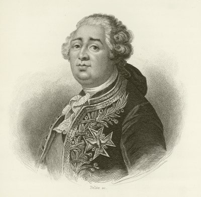 Re Luigi XVI di Francia da French School