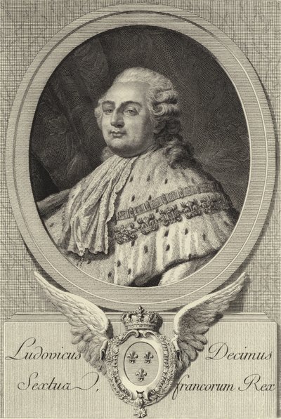 Re Luigi XVI di Francia da French School