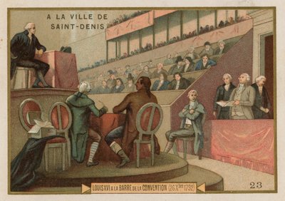 Il re Luigi XVI di Francia a processo davanti alla Convenzione Nazionale, 1792 da French School