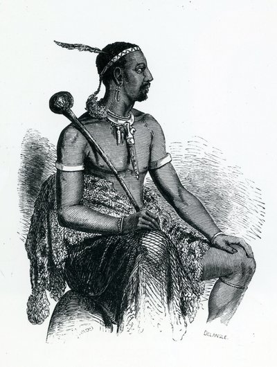 Re Moshoeshoe I (c.1786-1870) da French School