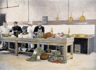 Cucina della mensa - in "Album militaire" - Legione della Guardia da French School