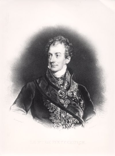 Klemens Wenzel Nepomuk Lothar (1773-1859) Principe di Metternich-Winneburg, c.1815 da French School