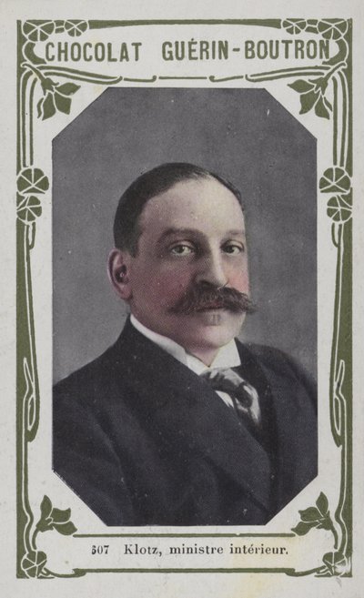 Klotz, ministro dell
