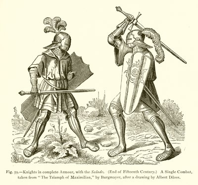 Cavalieri in armatura completa, con l