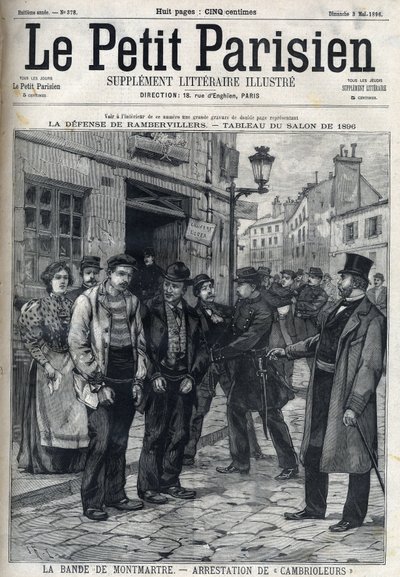 La Banda di Montmartre: La polizia arresta i ladri a Parigi, in "Le Petit Parisien". da French School