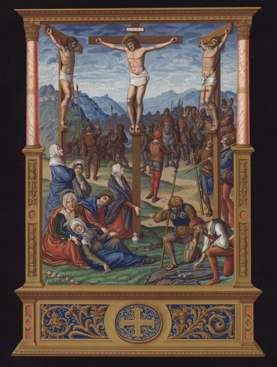 La Calvaire, manoscritto francese della fine del XV secolo da French School