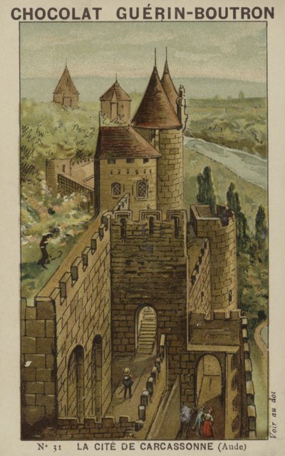 La Città di Carcassonne, Aude da French School