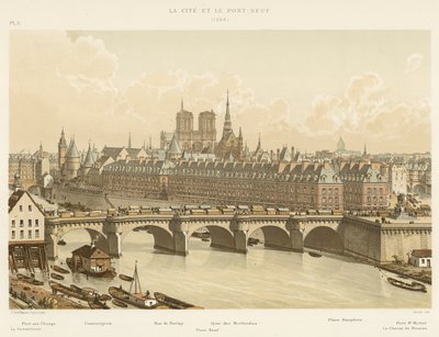 La Cité e il Pont-Neuf, 1665 da French School