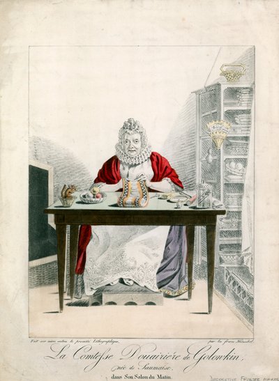 La Contessa Vedova di Golonkin da French School