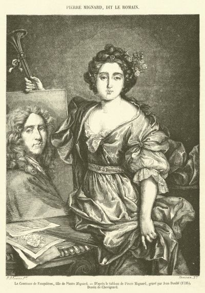 La Contessa di Feuquieres, figlia di Pierre Mignard da French School