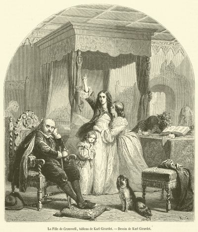 La figlia di Cromwell da French School