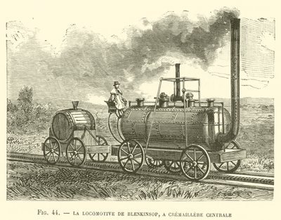 La Locomotiva di Blenkinsop, a Cremagliera Centrale da French School