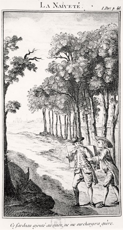 La Naivete (incisione) da French School