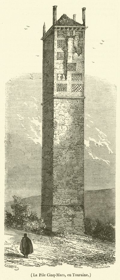 La Pila Cinq-Mars, in Touraine da French School