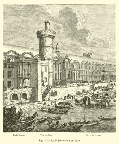 La Porta Nuova nel 1650 da French School
