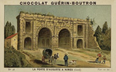 La Porta di Augusto a Nîmes, Gard da French School
