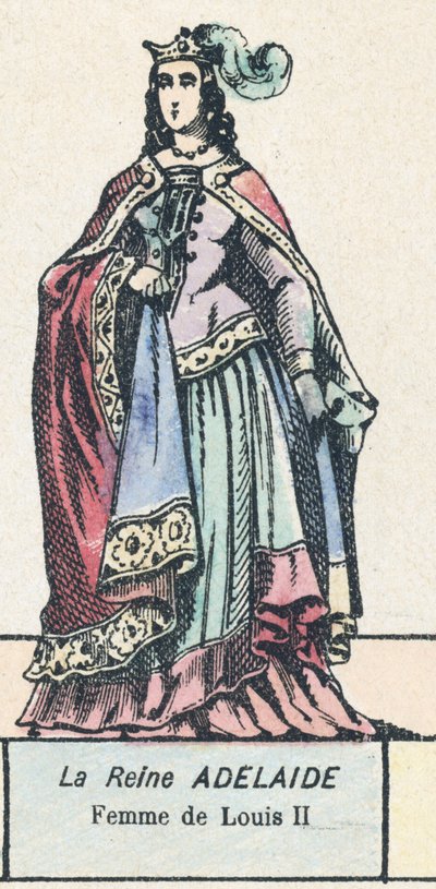 La regina Adelaide, moglie di Luigi II da French School