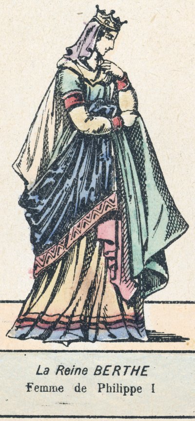 La regina Berta, moglie di Filippo I da French School