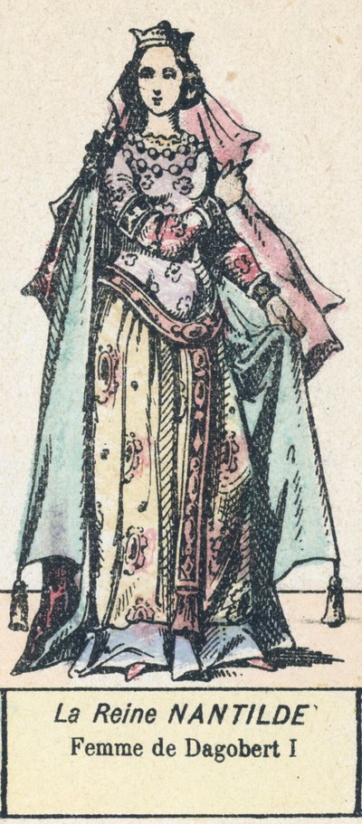 La regina Nantilde, moglie di Dagoberto I da French School