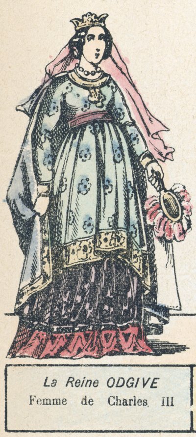 La Regina Odgive, Moglie di Carlo III da French School