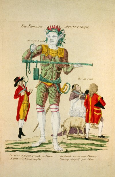 La Romaine Aristocratique, pub. 1789 da French School