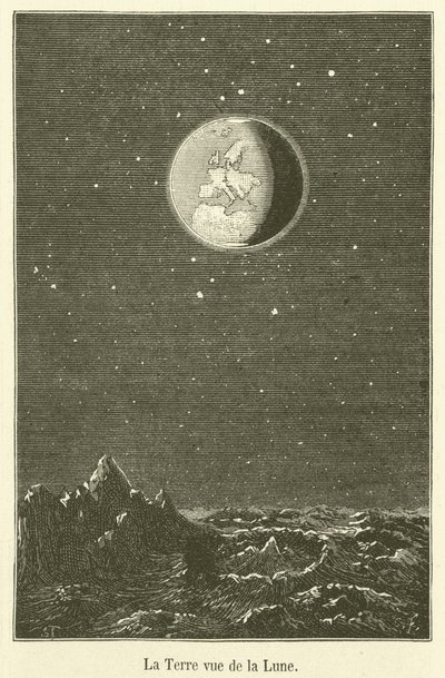 La Terra vista dalla Luna da French School