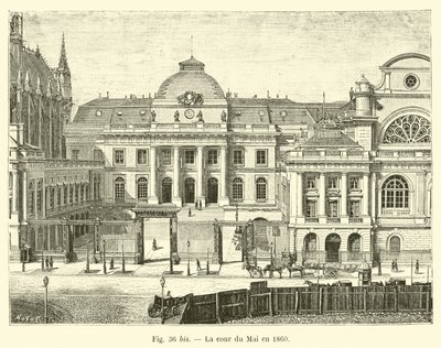 La corte del Mai nel 1860 da French School