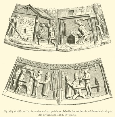 La fusione dei metalli preziosi da French School