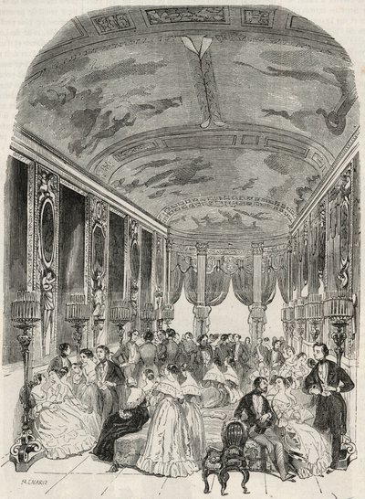 La galleria detta di Lebrun, usata come sala di conversazione durante il ballo - Hotel Lambert sull