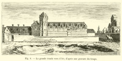 La grande scuderia verso il 1720; secondo un