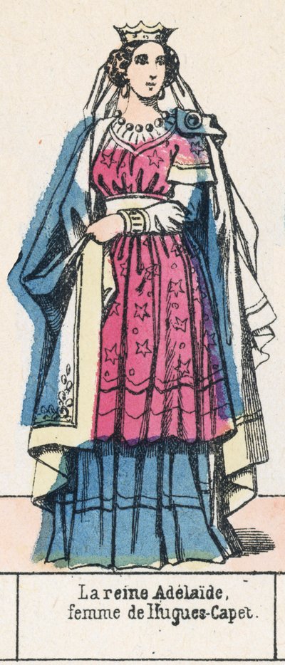 La regina Adelaide, moglie di Ugo Capeto da French School