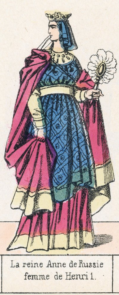 La regina Anna di Russia, moglie di Enrico I da French School