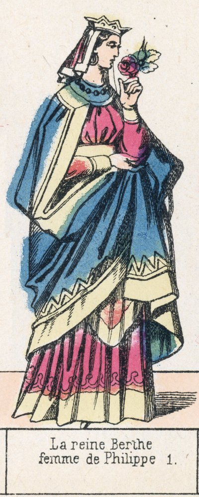 La regina Berthe, moglie di Filippo I da French School