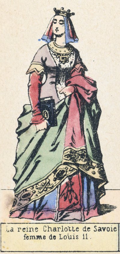 La regina Carlotta di Savoia, moglie di Luigi XI da French School