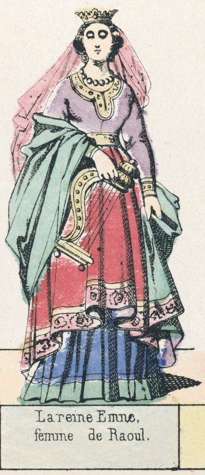 La regina Emne, moglie di Raoul da French School