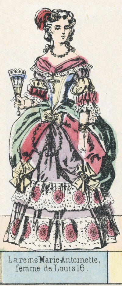 La regina Maria Antonietta, moglie di Luigi XVI da French School