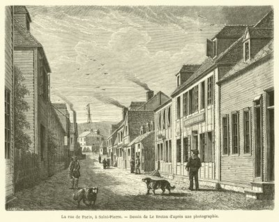 La rue de Paris, a Saint-Pierre da French School