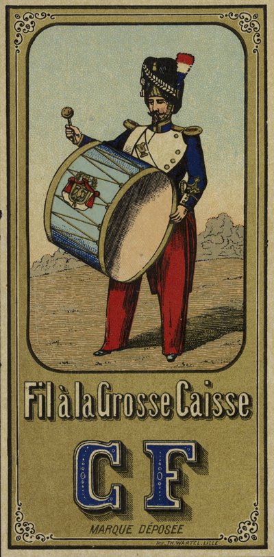 Etichetta per filo del tamburo basso da French School