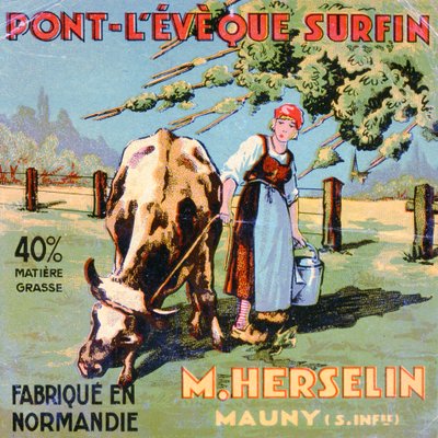 Etichetta per il formaggio Pont-l