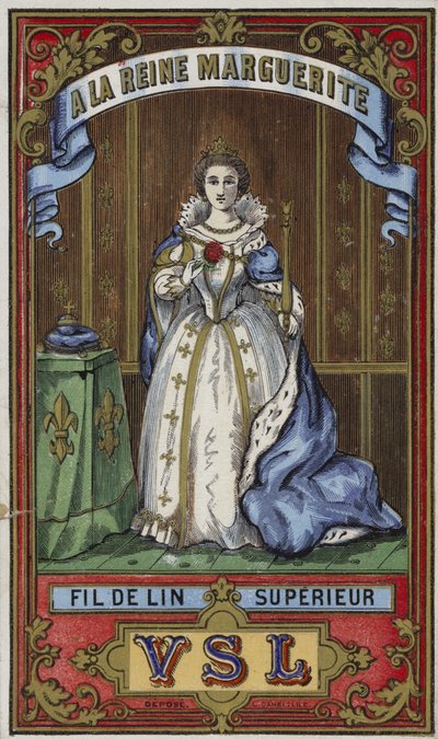 Etichetta per filo della Regina Margherita da French School