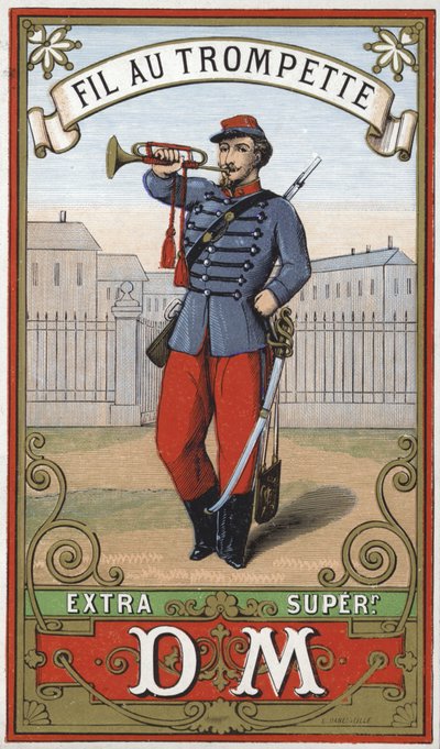 Etichetta per filo dei trombettieri da French School