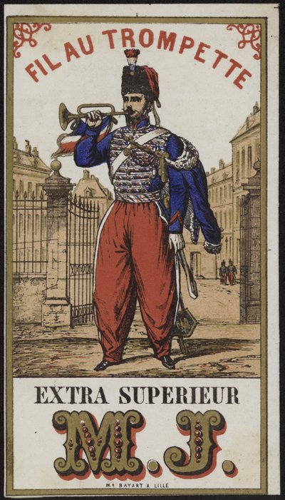 Etichetta per filo dei trombettieri da French School