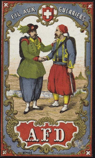 Etichetta per filo dei guerrieri da French School