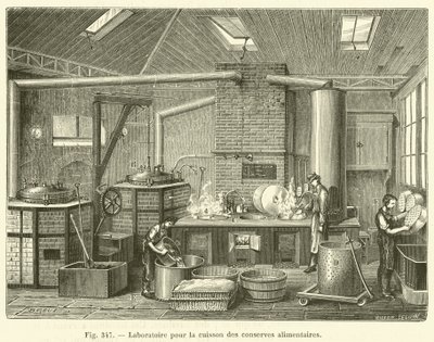 Laboratorio per la cottura delle conserve alimentari da French School