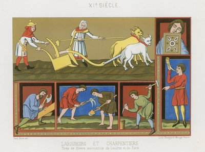 Lavoratori e carpentieri da French School