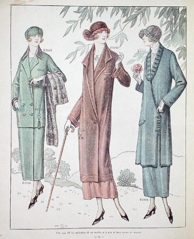 Cappotti da donna, illustrazione da 