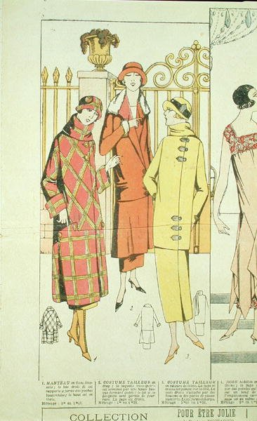Cappotti da donna, illustrazione da 